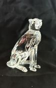 Swarovski Crystal Glass, Cheetah, boxed.
