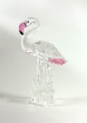 Swarovski Crystal Glass, Flamingo, boxed.