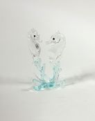 Swarovski Crystal Glass, Seahorses, boxed.