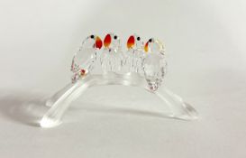 Swarovski Crystal Glass, Lovebirds - Baby, boxed.