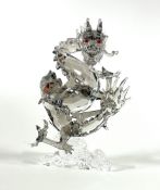 Swarovski Crystal Glass, Dragon, Jubilee 2012, boxed.