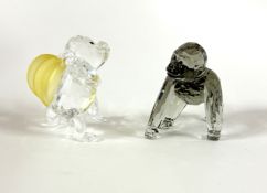Swarovski Crystal Glass, Gorilla Young, boxed.