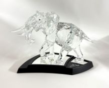 Swarovski Crystal Glass, The Elephant, limited edition 2006, 01953/10000, with certificate and heavy