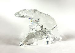 Swarovski Crystal Glass, Nanuc - Polar Bear, boxed.