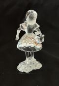 Swarovski Crystal Glass, Red Riding Hood with Basket, boxed.
