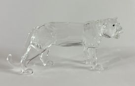 Swarovski Crystal Glass, Tiger, boxed.