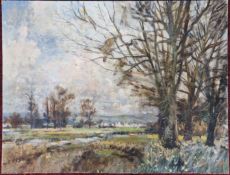 Philip S. Bulson C.B.E RSA (1925-2021), acrylic on board of woodland, signed lower left, unframed,