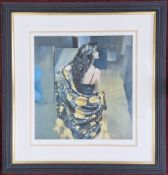 Robert Lenkiewicz (1941-2002), limited edition print 'Karen with Bronze Shawl' 262/500, signed in