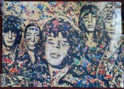 Mr Brainwash (1966-) silkscreen print, 'Rolling Stones', unframed, size approx 58cm x 83cm, from the