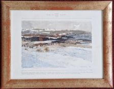 Philip S. Bulson C.B.E RSA (1925-2021), watercolour and ink, 'High Country Snowfall', signed and