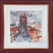 Robert Lenkiewicz (1941-2002), watercolour sketch of 'Christina', circa 1975, inscribed 'Christina /