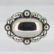 A Georg Jensen silver brooch, marked number 158.