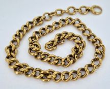 A 15ct yellow gold chain, approx 20.9g.