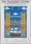 Brian Pollard (1946-), five limited edition exhibition posters, 'The Trackside Gallery Opening