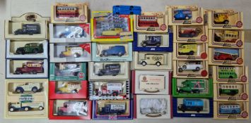 Lledo, a collection of die cast model vans and buses, to include Tetley Tea, Rowntree's, Hamleys,