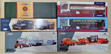 Corgi, six boxed Corgi die cast model vehicles, to include Heavy Haulage Corgi Classics, Haulers