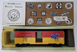 Inter Mountain Railway Company, a boxed O gauge Firewater & Kicking Horse trailer, F&KH 4148.
