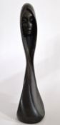 After Giovanni Schoeman, a double sided sculpture of a woman in a cowl, height approx 22cm.