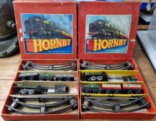 Hornby by Meccano, two locomotive sets to include British Railways 60985, with track and