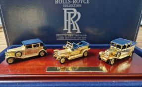 The Rolls Royce Collection Special 24 gold plated set of miniature models from a limited edition