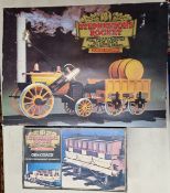 Boxed Hornby 3.5 gauge Stephensons Rocket Real Steam Train Set, together with Hornby 3.5 gauge