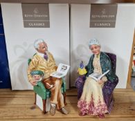 Two Royal Doulton figurines, to include ‘Pride and Joy’ HN2945, and ‘Prized Possessions’, HN2942. (