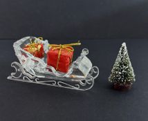 Swarovski Crystal Glass, 'Sleigh', boxed.
