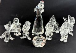 Swarovski Crystal Glass, Disney 'Snow White and The Seven Dwarfs', boxed.