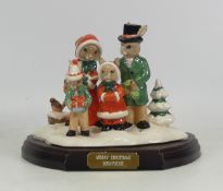 Royal Doulton Merry Christmas Bunnykins Tableau