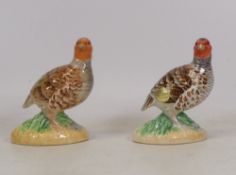 John Beswick, Two Models of Patridge in varied colourways (2)