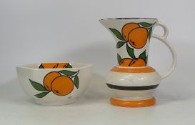 Wade, A Bowl and Jug, The Gallery Collection Orange Grove inspired by original 1930's Wade Heath