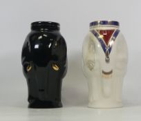 Wade, Two Elephant Tea Caddies. Includes Williamson & Major Earl Grey. (2)