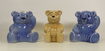Wade, Three Teddy Bear Money Boxes includes a Honey Bear (3)