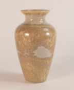 Tony Laverick studio pottery marbled effect vase. Initial's ASL to base. Height 15.5cm