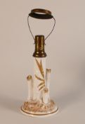 Foley China Bamboo candle lamp. Height 19cm