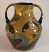 Moorcroft, Carp design twin handled vase. a/f. Height: 33cm