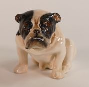 Rare Royal Doulton seated Bulldog HN881. Circa 1940, h.7.5cm.