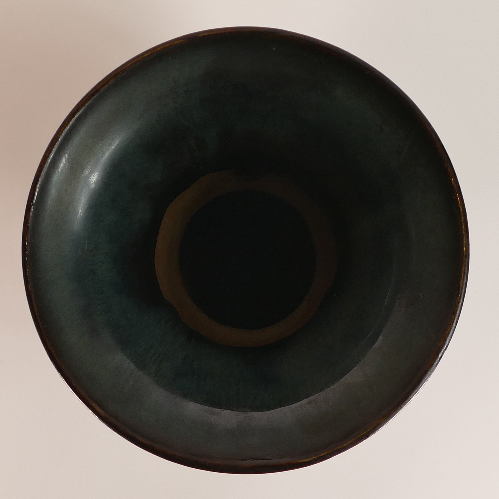 Hannah Barlow for Doulton Lambeth, large twin handled Stoneware vase. Incised Deer scene to - Image 2 of 6