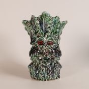 Anita Harris The Green Tree Man vase H:20cm Gold signed piece.