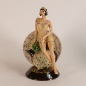 Peggy Davies Nostalgia figurine, artist original colourway 1/1 by Victoria Bourne, height 26cm.