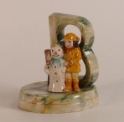 Kevin Francis, unusual alphabet model of a girl with a snowman. Painted by John Michael.