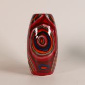 Anita Harris Labyrinth Skittle vase H:17cm Gold signed piece.