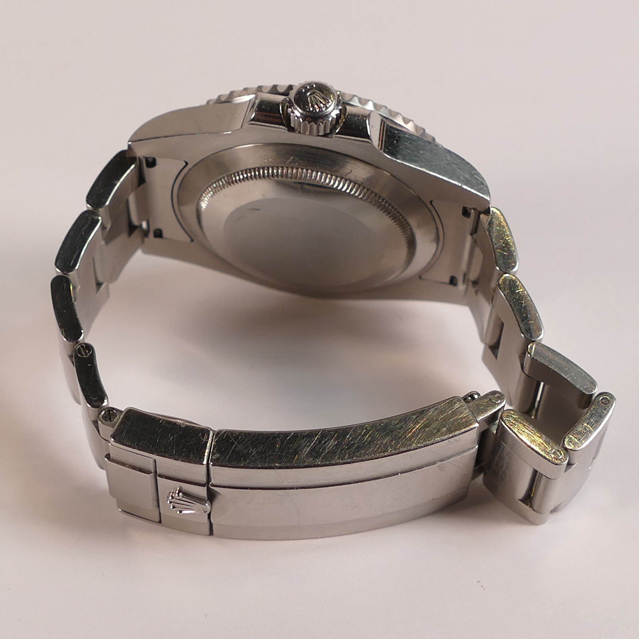ROLEX Oyster Perpetual date SUBMARINER gents stainless steel wristwatch, winds, ticks, sets & - Image 3 of 5