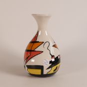 Lorna Bailey Open Day 24.04.2004 One day event colourway The Limes balloon vase. H:29cm Signed in