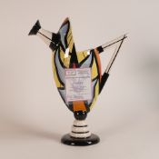 Lorna Bailey Kansta jug limited edition 10/50 Oct 2003 H:30cm x W:24cm, with certificate of
