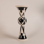 Lorna Bailey Open Day 24.04.2004 One day event prototype black & white vase H:24cm