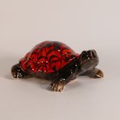 Anita Harris stunning Glazed Tortoise L:25cm Gold signed piece.