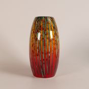 Anita Harris Brimstone Skittle vase H:17cm Gold signed piece.