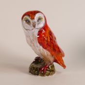 Anita Harris model of a Barn Owl H:19cm Gold signed piece.