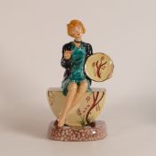 Peggy Davies The Artisan figurine, artist original colourway 1/1 by Victoria Bourne, height 21.5cm.